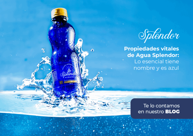 Propiedades vitales de Agua Splendor: Lo esencial tiene nombre y es azul 
