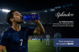La hidratación, una pausa obligada que ahora es parte del juego 